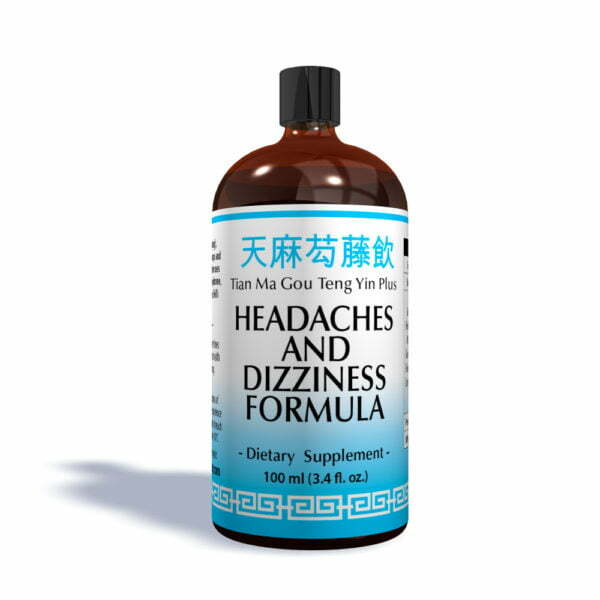 Headaches & Dizziness Remedy - Organic Traditional Herbal Extract 100ml Bottle - Chinese Medicine Natural Home Remedies